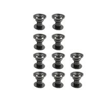 Set di bigodini senza calore: 10 pezzi inclusi morbidi grandi e piccoli durante la notte(10Pcs Black(10S))