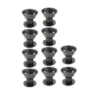 Set di bigodini senza calore: 10 pezzi inclusi morbidi grandi e piccoli durante la notte(10Pcs Black(10L))