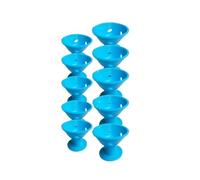 Set di bigodini senza calore: 10 pezzi inclusi morbidi grandi e piccoli durante la notte(10Pcs Blue(5S-5L))