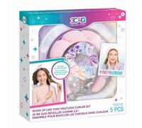 Make It Real 3C4G: Woke Up Like This! - Set di accessori arricciacapelli senza calore, senza calore, senza danni, fascia per capelli gonfia, tre applausi per ragazze, bambini dai 6 anni in su