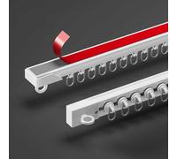 Set di binari autoadesivi per tende da soffitto, senza trapano, per pareti e soffitti, 3,5 m, divisorio facile da installare, ideale per casa e ufficio