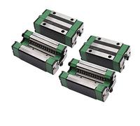 Set di binari di taglio lineari, HGH15CA HGR20/15 Blocchi di supporto for carrello guida lineare for CNC fai da te 4 pezzi(4pc Hgh20ca Steel)