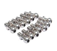 Set di binari in plastica con estremità della testa a sfera in acciaio compatibile con auto da deriva rc in 1/10 adatta a modelli D4 AWD RWD simili a 3racing(Ball Head Set)