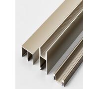 Set di binari in vetro for porte scorrevoli lisce, vetrine e librerie, for ante di armadi in vetro con pannello spesso 8 mm/0,31 pollici(120cm/47.2")