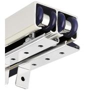 Set di binari per ante scorrevoli - Binari da soffitto personalizzabili per porta tascabile, kit hardware per porta da fienile, facile installazione, varie lunghezze