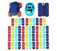 Set Di Binari Per Auto - Veicolo Interattivo Con Luce LED | Macchinina Educativa | Per Ragazzi E Ragazze Soggiorno Camera Da Studio Attività Familiari Asilo Scuola Materna