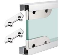 Set di binari per porte scorrevoli, pannello a doppio binario, rullo di guida per pavimento resistente, kit di attrezzi di ricambio per funzionamento fluido