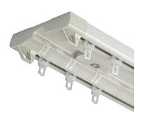 Set di binari per tende a doppio montaggio a soffitto, 3,2 m, in lega di alluminio, tende bianche per soggiorno, separazione dello spazio, decorazione per la casa, facile installazione