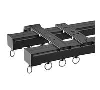 Set di binari per tende curvi e dritti, angolo a 90°, facile da installare, binario pieghevole per finestre a golfo, divisorio, soggiorno, camera da letto, doccia, sistema di binari a soffitto