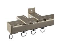 Set di binari per tende curvi e dritti, con binario pieghevole a 90°, per finestre a golfo, divisori e tende da doccia, facile installazione, per soggiorno e camera da letto