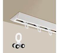 Set di binari per tende da soffitto a forma di V, asta divisoria sottile in alluminio, sistema di divisione silenzioso per la privacy per hotel, ospedali e cinema