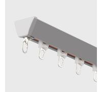 Set Di Binari Per Tende Da Soffitto, Binari Per Tende In Alluminio Per Impieghi Gravosi Da 70-600cm, Binario Divisorio Per Tende Da Soffitto(Gray,8.2FT/250CM)