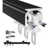 Set di binari per tende in alluminio, 50/100/300/500/600 cm, per tende pesanti, sistema divisorio con rulli, ideale per grandi spazi e decorazioni per la casa.