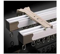 Set di binari per tende in alluminio resistente, 1,6 m, silenzioso, per montaggio a soffitto o a parete, soluzione versatile per la decorazione di casa e ufficio