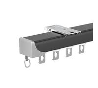 Set di binari per Tende scorrevoli in Alluminio ad Alta Resistenza - Binario divisorio Regolabile per Montaggio a soffitto/Parete per Appartamenti, aule, ospedali - 1,3 m/4,3 Piedi, Finitura