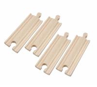 Set di binari per trenino in legno 11 cm - 4 pezzi