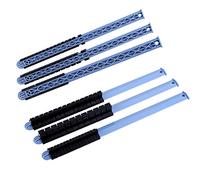 Set di Binari Portaoggetti per Prese, 3 Pezzi 1 4 3 8 2 Supporti per Vassoi Divisori per Rack Montabili a Parete in Plastica Portautensili Scorrevole