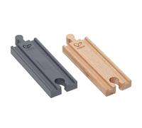 Set di Binari Sonori Hape per Ferrovia in Legno | Effetto Fischio del Treno | Set Espandibile | Per Bambini dai 3 anni