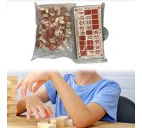 Set di bingo in legno Gioco di scacchiera del Lotto russo per attività di