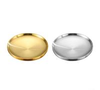 Set di bistecchiere a doppio strato in acciaio inossidabile 304 progettato per essere sicuro per grigliare e servire, adatto per cene in stile occidentale e cucinare all'aperto (23 cm)