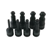 Laser 7672 Ball End Impact Hex Socket Bit Set 1/2" D 8pc