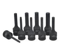 Laser Tools Urto Polydrive Presa Set di Punte 1.3cmD 9pc 7806