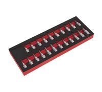 Set Di Bit A Bussola Sealey TRX-Star/Hex/Spline 22 Pezzi 3/8"Sq Drive AK6243