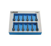 Set Di Bit A Bussola Star Impacto Laser 1/4"D 12 Pezzi 7398