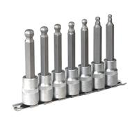 Set Di Bit A Esagono A Palla Sealey 7 Pezzi 100Mm 1/2"Sq Drive Metri AK622