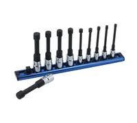 Set Di Bit A Esagono Con Manico Ridotto Laser Tools 1/4"D E 3/8"D 10 Pezzi 8910