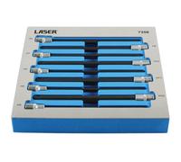 Set Di Bit A Esagono Con Punta A Sfera Extra Lunga Laser 3/8"D 9 Pezzi 7358