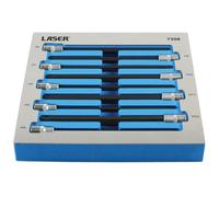 Set Di Bit A Esagono Con Punta A Sfera Extra Lunga Laser 3/8"D 9 Pezzi 7358