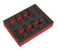 Sealey Urto Esagonale Presa Set di Punte 8pc 1cmSq Drive AK5620