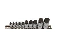 Set Di Bit A Esagono Laser Tools 1/4"D, 3/8"D, 1/2"D 10pc 5522