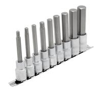 Set Di Bit A Esagono Metrici Draper 1/2" Sq Dr 100Mm 9 Pezzi H6 A H19 16308