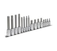 Set Di Bit A Esagono Sealey 16 Pezzi 1/4" E 3/8" Sq Drive AK6219