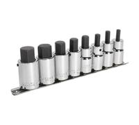 Sealey Esagonale Presa Set di Punte 8pc 1.3cmSq Guida Metrica AK62258