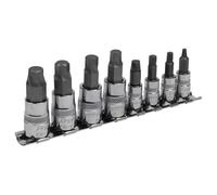 Set Di Bit A Esagono Sealey AK65600 Lock-On™ 8 Pezzi 1/4" E 3/8" Sq Drive Metri