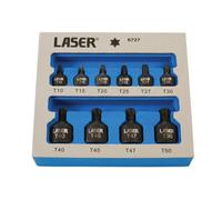 Laser Tools Profilo Basso Urto Stella Presa Set di Punte 0.6cmD, 1cmD 10pc 6727