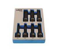 Laser Tools Lungo Impact Stella Set Punte Chiave 1.3cmD 7pc 7119