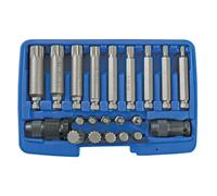 Laser Tools Scanalate a Impatto Set di Punte 21pc 7684