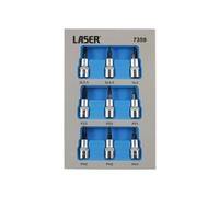 Laser 7359 Socket Bit Set 3/8"D 9pc