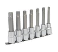Set Di Bit A Incastro Ribe 7 Pezzi 1/2" Sq Drive 100 Mm | AK6235 Sealey Nuovo