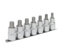 Set Di Bit A Incastro Ribe 7 Pezzi 1/2" Sq Drive 55mm - Sealey AK6234 Nuovo