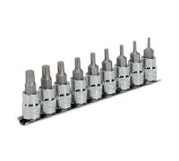 Set Di Bit A Incastro Sealey TRX-P 9 Pezzi 3/8" Sq Drive 50Mm AK6222