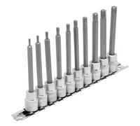 Set Di Bit A Incastro Torx Star Plus Draper 3/8" Dr. 100Mm 10 Pezzi 16340