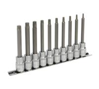 Set Di Bit A Incastro TRX-Star 10 Pezzi 3/8" Drive 100mm - Sealey AK6236 Nuovo