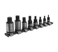Set Di Bit A Spline 8 Pezzi 1/4", 3/8" E 1/2" A Incastro Nero | AK6214B Seale