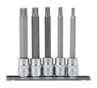 Set Di Bit A Spline Draper 3/8"D 5 Pezzi 100mm M5 A M12 Anello Rullato 16349