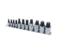 Set Di Bit A Spline Magnetico Laser 11 Pezzi M4 A M18 Fornito Su Un Binario 8923